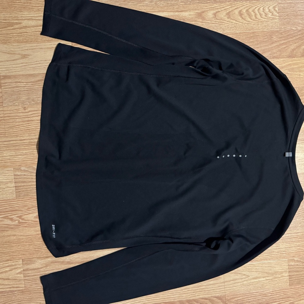 Nike Dri-Fit Black Long Sleeve Athletic Tee